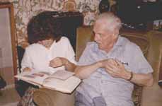 Gordon Jacob with his daughter-in-law Annette