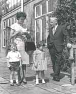 Gordon Jacob with wife Margaret and children